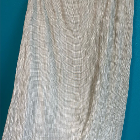 Eddie Bauer Vintage Light Green Plaid Crinkle Skirt Women's 16 - Picture 8 of 11